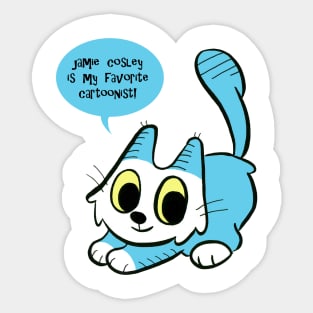 Cartoonist kitty Sticker